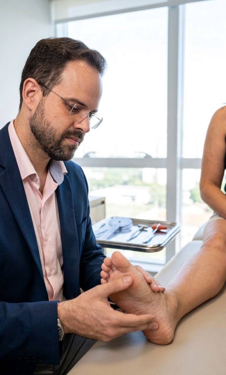 Avaliação ortopédica de pé e tornozelo